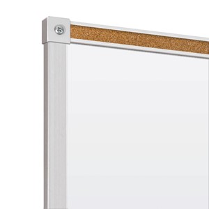 Heavy-Duty Porcelain Steel Magnetic Dry Erase Board w/ Aluminum Frame & Maprail