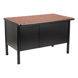 Single-Pedestal Teacher Desk - Cherry desktop