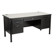 Double Pedestal Teacher Desk