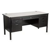 Double Pedestal Teacher Desk