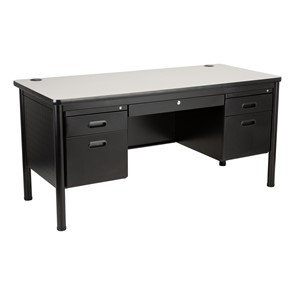 Double Pedestal Teacher Desk