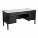 Double-Pedestal Teacher Desk - Gray Nebula