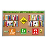 Economy Natural Cork Bulletin Board w/ Aluminum Frame