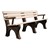 Greenspace Series Recycled Plastic Bench w/ Arms