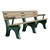 Recycled Plastic Bench w/ Arms - Cedar