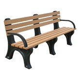Recycled Plastic Bench w/ Arms