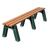 Greenspace Series Recycled Plastic Flat Park Bench 