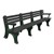 Greenspace Series Recycled Plastic Bench w/ Arms