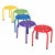 Assorted Color Plastic Stack Stool - 12" Seat Height