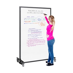 Portable Ballistic Partition (6' 6" H x 4' W) - Magnetic Dry Erase Board