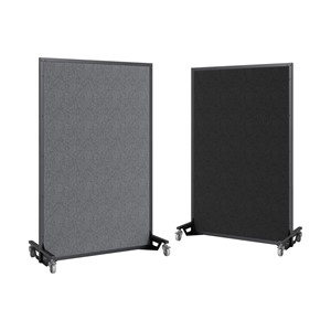 Portable Ballistic Partition (6' 6" H x 4' W) - Tackable Fabric