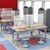 Table Divider Sneeze Guard - 4 Capacity, 2 Sided