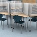 Bi-Fold Desk Top Sneeze Guard w/ Hinges