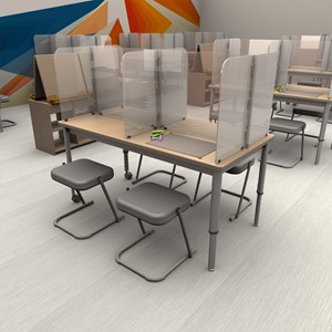 Table Divider Sneeze Guard - Rectangle Table