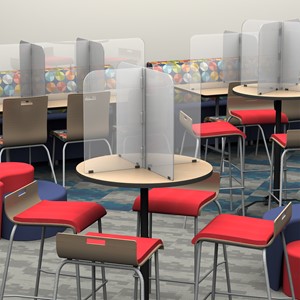 Table Divider Sneeze Guard - Round or Square Table