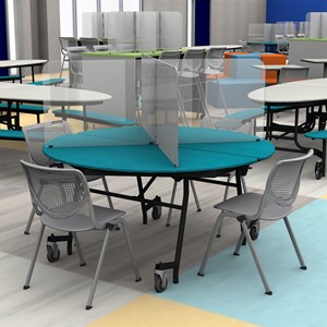 Table Divider Sneeze Guard - Round or Square Table