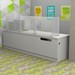 Countertop Sneeze Guard - 3 Panel Barrier