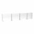 Countertop Sneeze Guard - 4 Panel  Barrier w/ Three Pass Throughs
