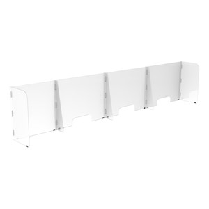 Countertop Sneeze Guard - 4 Panel Barrier