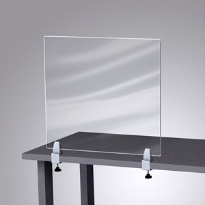 Clamp-On Sneeze Guard Divider  (23.5" W x 23.5" H)