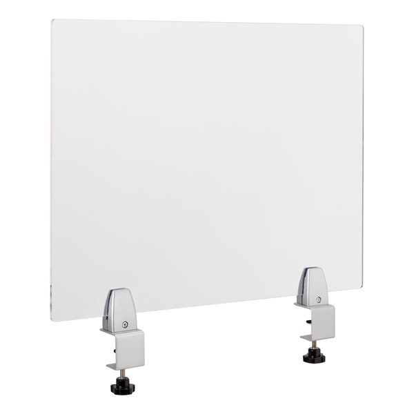 Clamp-On Sneeze Guard Divider
