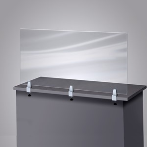 Clamp-On Sneeze Guard Divider (47.5" W x 23.5" H)