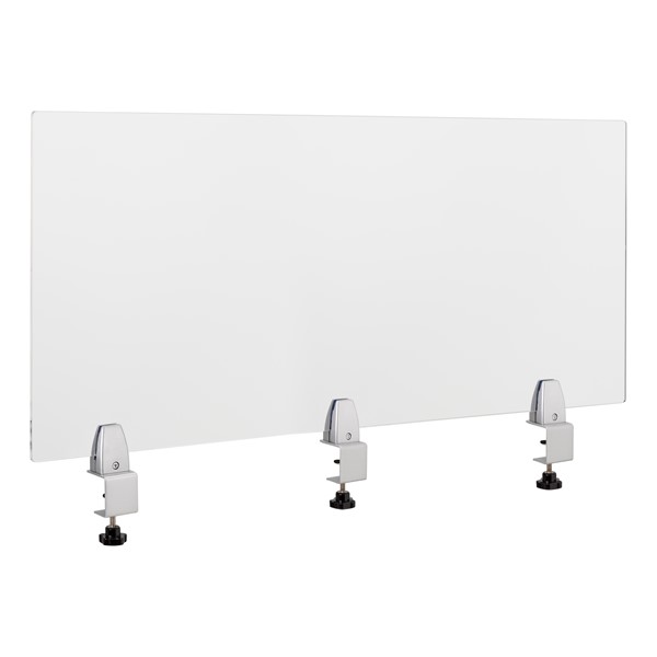 Clamp-On Sneeze Guard Divider
