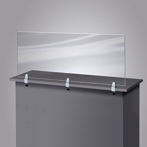 Clamp-On Sneeze Guard Divider (60" W x 23.5" H)