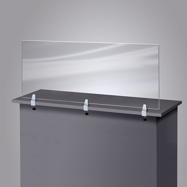 Clamp-On Sneeze Guard Divider (60" W x 23.5" H)
