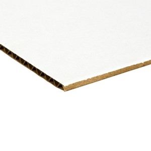 White Corrugated Project Boards w/ Headers - Pack of 24