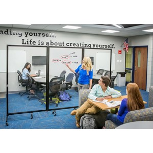 Healthy Safeguard Clear Room Divider - Three Panel (Separating Groups)