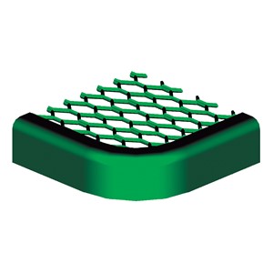 Heavy-Duty Park Bench w/ Back - Diamond Expanded Metal