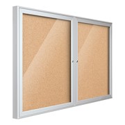 Indoor Enclosed Bulletin Board w/ Two Doors