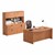 Insight Series Executive Desk w/ Credenza and Hutch
