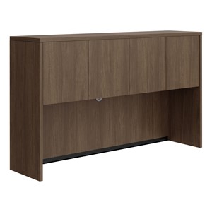 Insight Series Four-Door Hutch - Modern Walnut