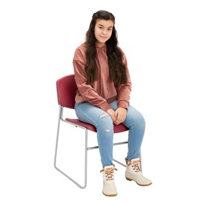 Heavy-Duty Plastic Stacking School Chair