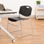Heavy-Duty Plastic Stacking School Chair - Black