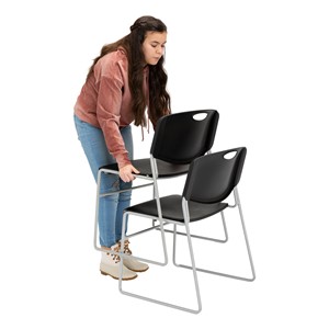 Heavy-Duty Plastic Stacking School Chair