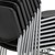 Heavy-Duty Plastic Stacking Chair w/ Navy Seat & Silver Mist Frame - Stacked - Shown in black