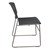 Heavy Duty Plastic Stacking Chair w/ Charcoal Seat & Silver Mist Frame - Side view