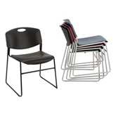Heavy-Duty Plastic Stacking Chair