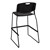 Heavy-Duty Plastic Café Stool - Back view