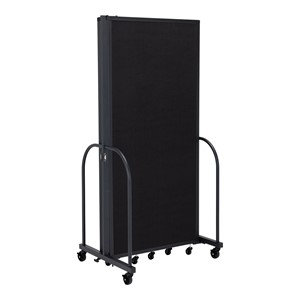 6' H Full Motion Divider w/ Black Frame