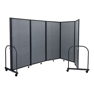 6' H Full Motion Divider w/ Black Frame