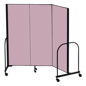 7' 4" H Freestanding Portable Partition - 3 Panels (5' 9" L)
