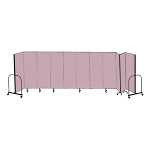 6' 8" H Freestanding Portable Partition - 11 Panels (20' 5" L)