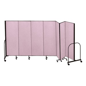 6' H Freestanding Portable Partitions - 7 Panels (13' 1" L)