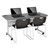 Blow-Molded Nesting Table & Heavy-Duty Stack Chair Set