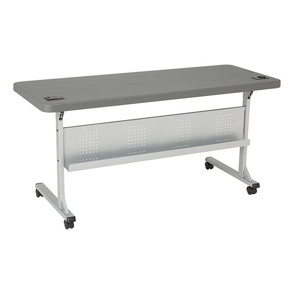 Blow-Molded Nesting Table & Heavy-Duty Stack Chair Set - Table - Back