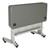 Flip & Store Blow-Molded Nesting Table - Folded - Nested - Front
